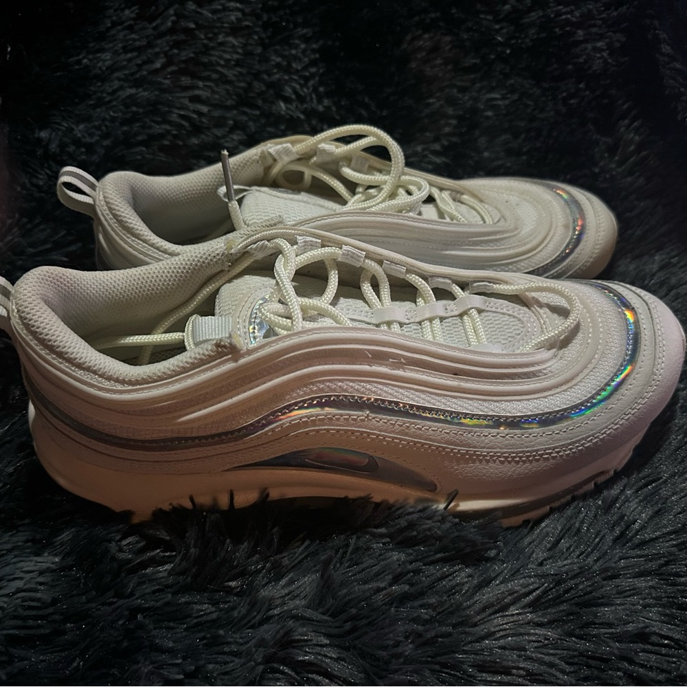Nike Air Max Women's White Sneakers with Silver Accents